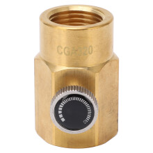 CO2 Refill Adapter Brass TR21 4 to CGA320 for Soda Bottles