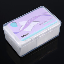 1000PCS Cotton Cosmetic Cleaning Pads Facial Nail Polish Remover Box