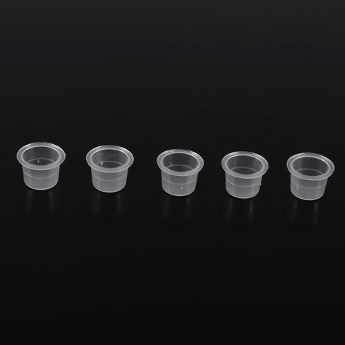 100 Stks Tatoeage Inktbeker Transparant Microblading (L) 2