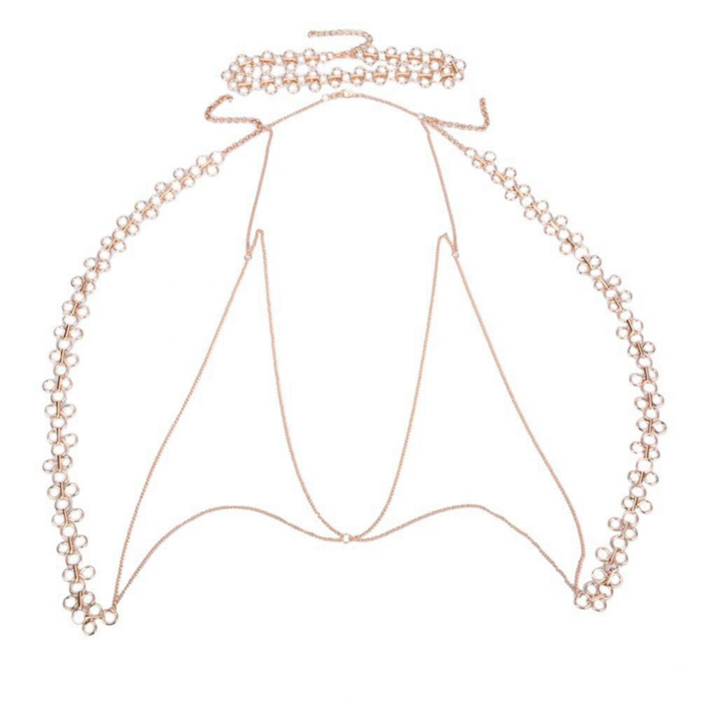 Fashion Women Alloy Chest Necklace Body Chain Jewelry Gold-image-OPC-PMMCPDS-NEW