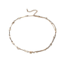 Women Simple Design Electroplated Alloy Ankle Chain Jewelry Gift