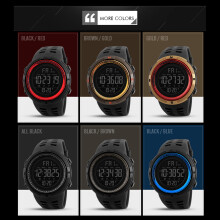 SKMEI Men Sports Watch Countdown Chronograph Digital 50M Waterproof