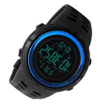 SKMEI Men Sports Watch Countdown Double Time Alarm 50M Waterproof
