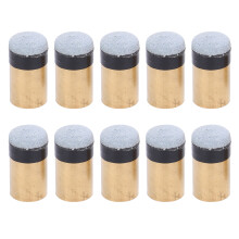 (11MM) 10pcs Pool Cue Tip Replacement Screwon Copper PU 10MM