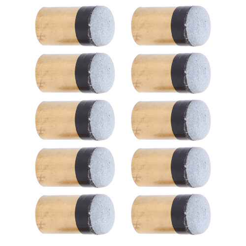 (11MM) 10pcs Pool Cue Tip Replacement Screwon Copper PU 10MM 1