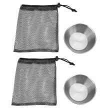 2Pcs Foldable Handle Bowl for Camping Outdoor Use