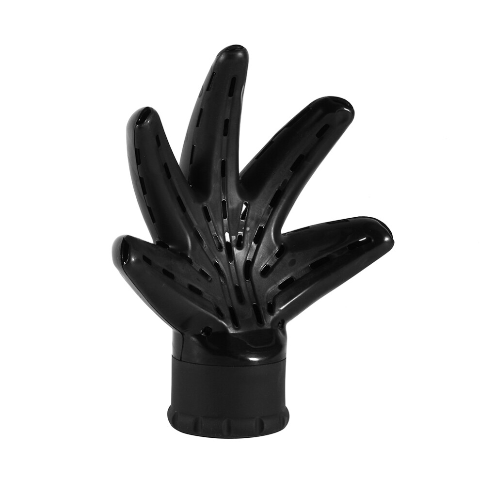 Black Plastic Hand Shape Hair Blow Dryer Diffuser