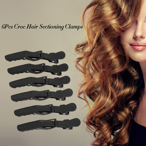 6 Clip Sezione Capelli Nere Salon