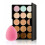 Anself 15-Kleur Make-up Concealer Palette met Spons 1
