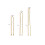 300Pcs Golden Thin U-Shape Bobby Pins Hair Clips 2