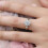 Women Luxury Rotatable Zircon Round Ring 4