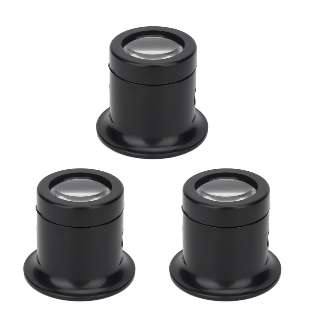 3Pcs 10x Watch Magnifying Glasses Anti Dazzling Repair Tool