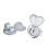 Earrings Back Stud Nut Lifters Copper Ear Lobe Support Silver 5