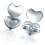 Earrings Back Stud Nut Lifters Copper Ear Lobe Support Silver 4