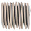 (Silver) 10Pcs PU Golf Iron Head Covers Waterproof Protective Sleeve 2