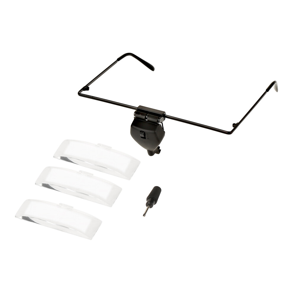 Light Watch Repair Magnifying Loupe 1.5X-3.5X Led
