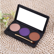 Lidschatten Palette 3 Farben Matt Nude Spiegel Pinsel
