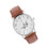 PU Leather Strap Quartz Watch Women Analog Coffee 2