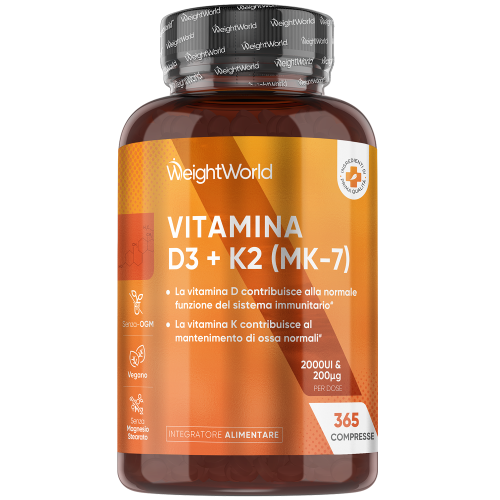 WeightWorld Vitamin D3 K2 Tablets - 365 Vegan Tablets