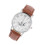 PU Leather Strap Quartz Watch Women Analog Coffee 3