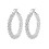 Women Big Hoop Earrings Large Loop Alloy Silver 1