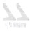 (Transparent) Transparent Acrylic Wall Hat Rack (10 Hats) 1
