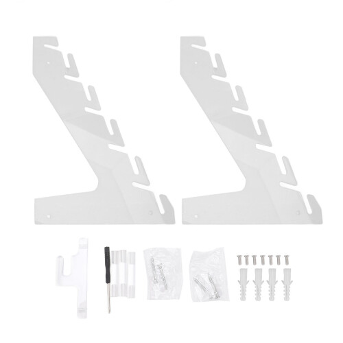 (Transparent) Transparent Acrylic Wall Hat Rack (10 Hats)