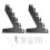 (Black) Transparent Acrylic Wall Hat Rack (10 Hats) 1