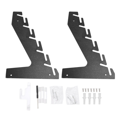 (Black) Transparent Acrylic Wall Hat Rack (10 Hats)
