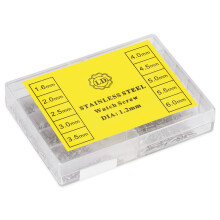 600Pcs/Box 10 Sizes Stainless Steel Screws Watch Eyeglass Repair