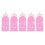 (Pink) 5 Buste Trasparenti Rosa per Estensioni Capelli 1