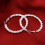 Women Big Hoop Earrings Large Loop Alloy Silver 3