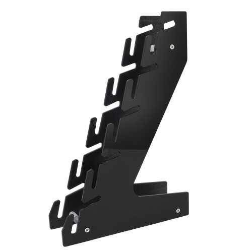 (Black) Transparent Acrylic Wall Hat Rack (10 Hats) 1