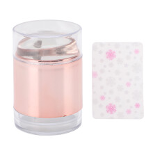 (Rosy) Nail Art Stamper Kit Zilver Bloemenpatroon