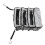 (Gray) Organizer Valigia Pieghevole Cubi Neri 2