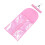 (Pink) 5 Buste Trasparenti Rosa per Estensioni Capelli 5