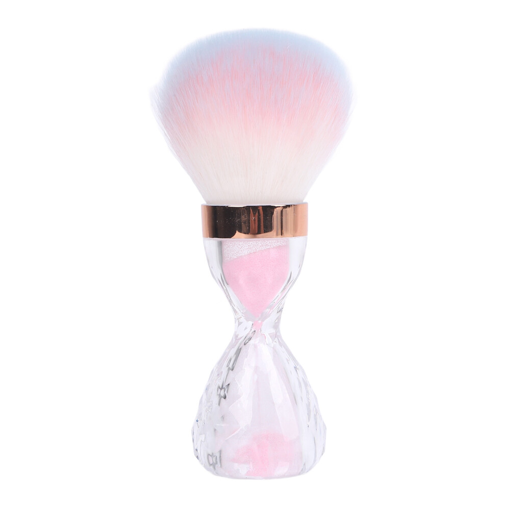 Pink (Pink) Nail Art Dust Brush Soft Cleaner With Handle
