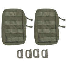 2x Taillenbeutel mit 4 Haken und Fächern