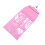 (Pink) 5 Buste Trasparenti Rosa per Estensioni Capelli 2