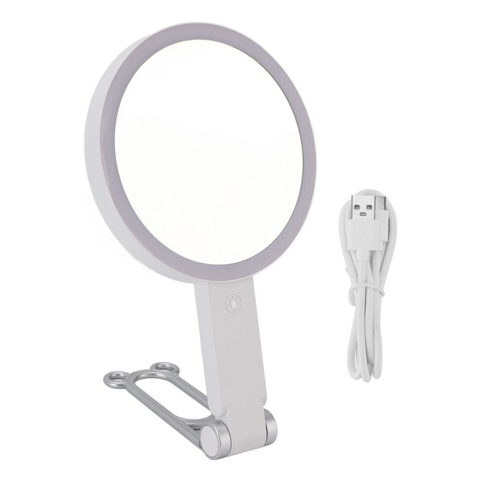 White Lighted Makeup Mirror 1X/10X Magnifying