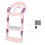 Foldable Toddler Potty Training Seat Anti Slip with Step Stool Pink 1