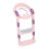 Foldable Toddler Potty Training Seat Anti Slip with Step Stool Pink 2