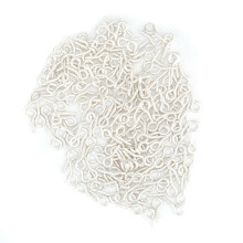 200Pcs Alloy Eye Pins Screw Hooks Jewelry Findings (Silver)
