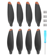 (Bord orange) 2 Pairs Propellers Replacement for DJI Mavic Mini 2 Gold Edge