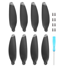(Bord argenté) 2 Pairs Propellers Replacement for DJI Mavic Mini 2 Gold Edge