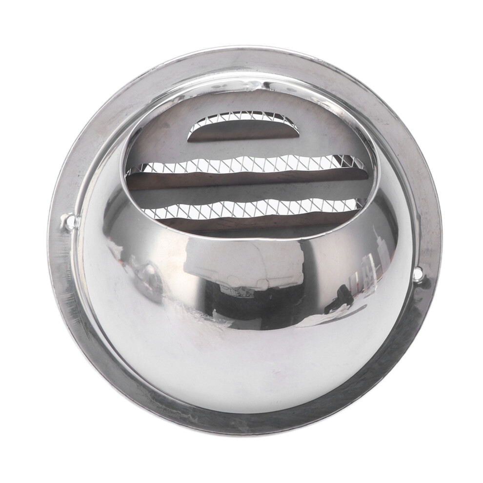 4 Inch Stainless Steel Vent Cover With Rainproof Wind Hood For Outdoor Vents 8711357180742