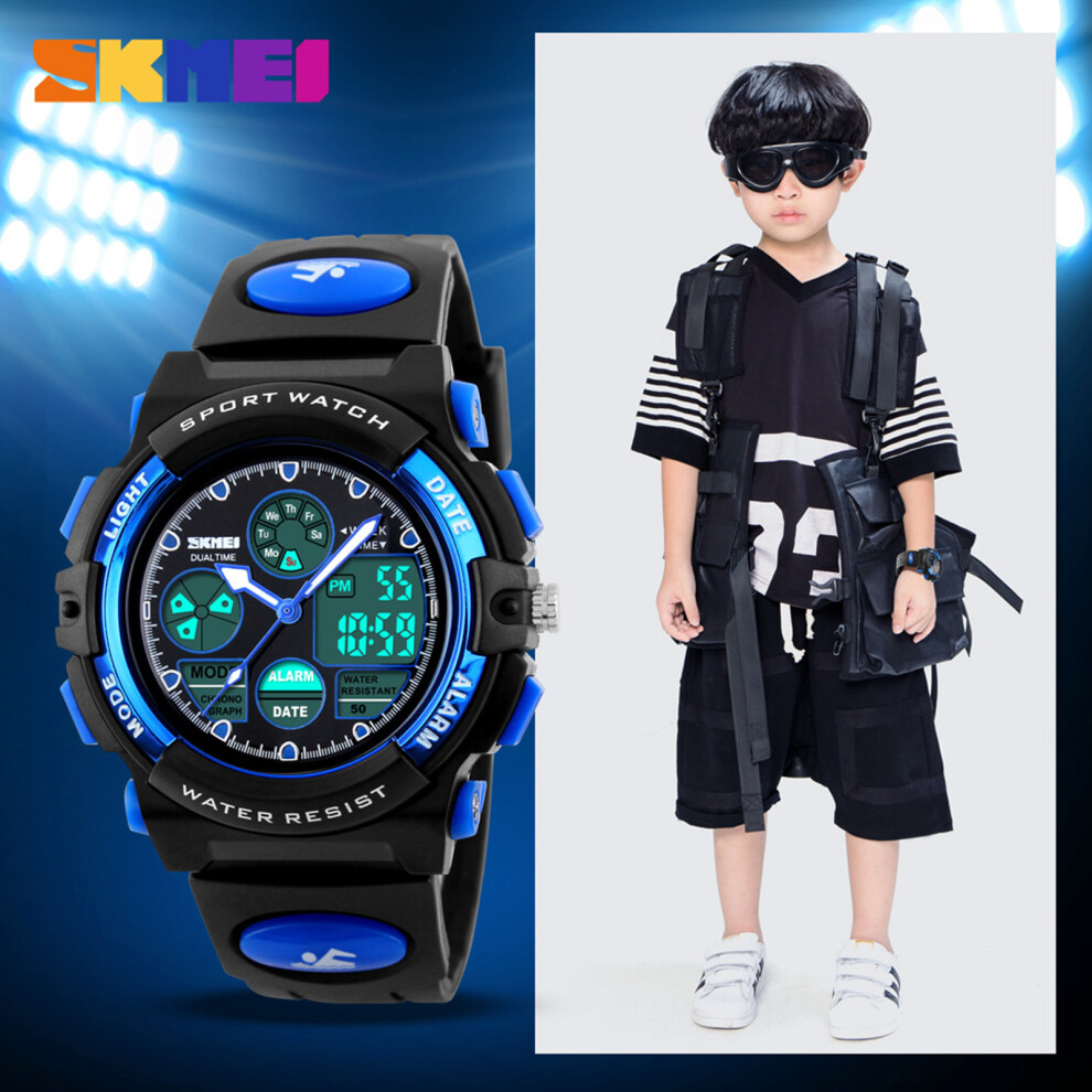 Skmei Kids Sports Watch Dual Movement 5Atm Waterproof Alarm 667859183836