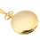 Classical Quartz Analog Smooth Pocket Watch Necklace Pendant Gold 2