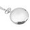 Classical Quartz Analog Smooth Pocket Watch Necklace Pendant Silver 4