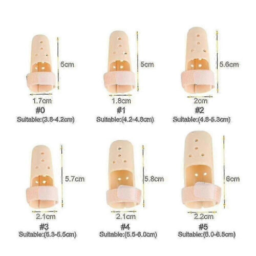 (Size 2) Mallet Finger Splint Joint Damage Support Braces Protection Arthritis Pain Relief Fixer 1